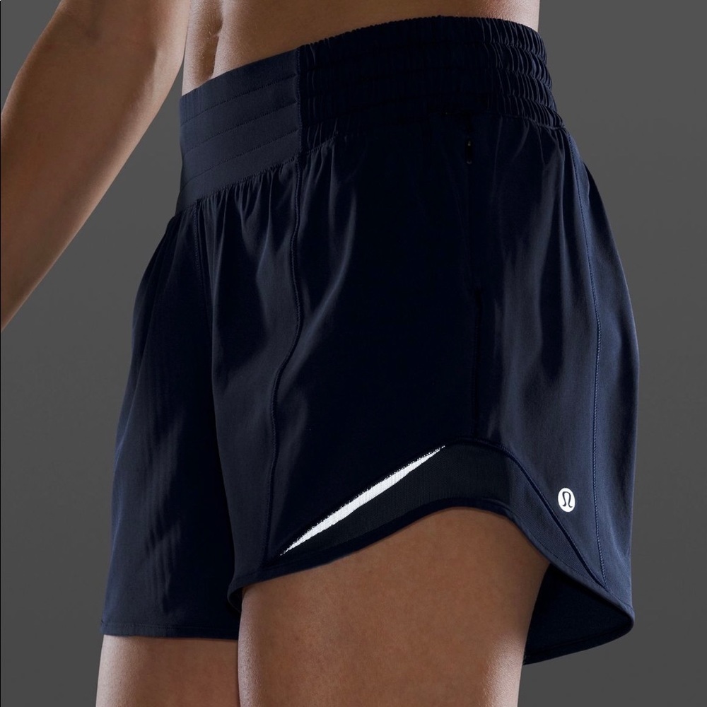 Navy lululemon bitty hot high rise 4” size 10